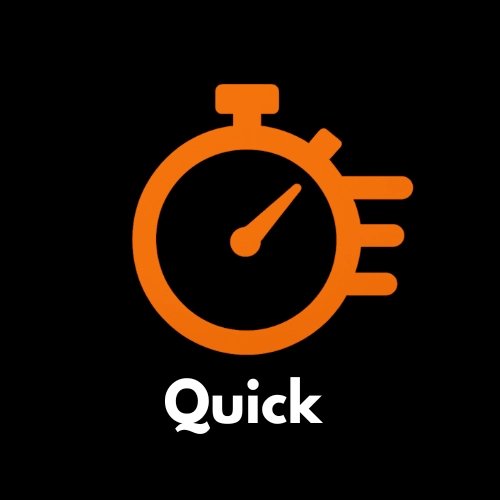 Icon of a stopwatch – representing quick and easy pasta recipes