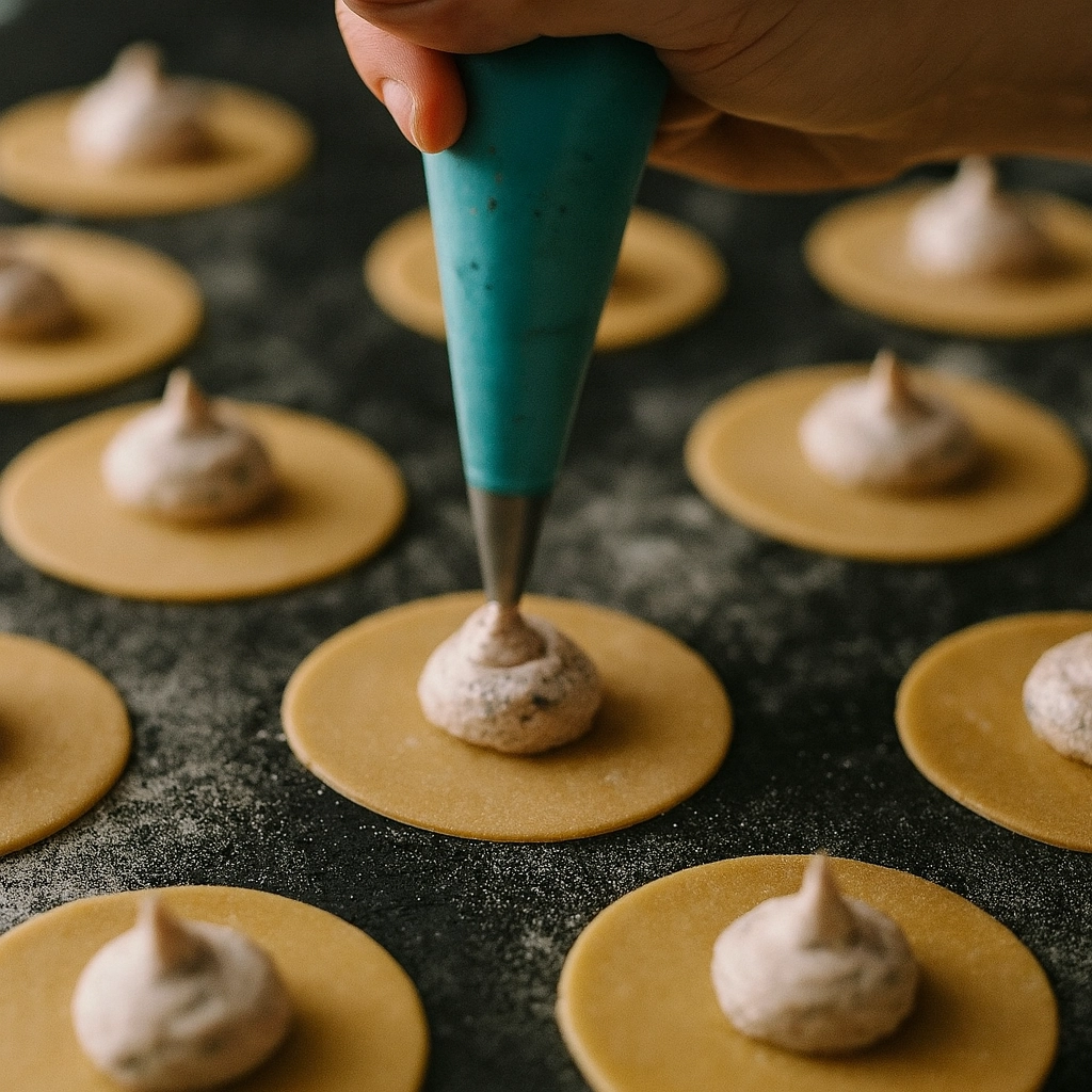 Easy Mezzaluna Pasta Recipe Mezzaluna Pasta Recipe with homemade half-moon stuffed pasta