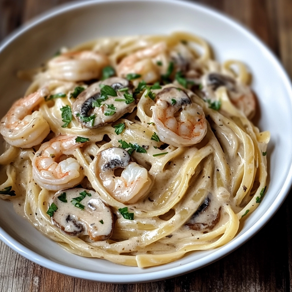 Best shrimp mushroom pasta recipe creamy and easy