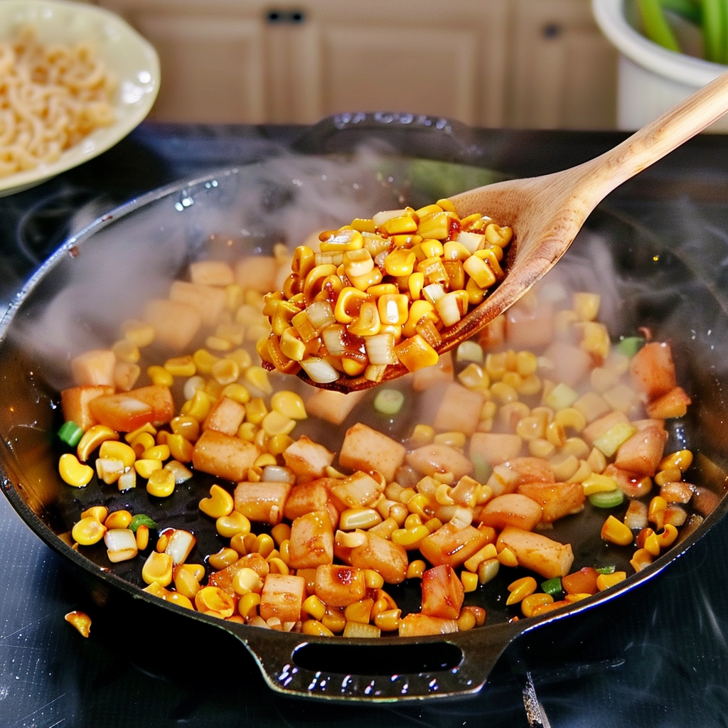 blistered-corn-for-pasta-salad Blistered corn for Mexican Street Corn Pasta Salad