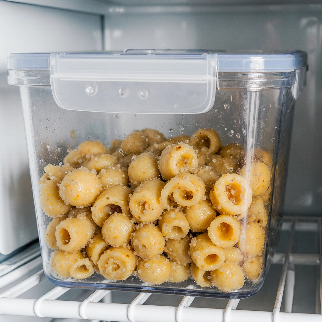 glass_meal_prep_container_filled_with_leftover_cooked_ditalini_pasta_neatly_placed_inside_a_refrige_b3tu25i4ec5phauqmuv4_2_result Stored leftover ditalini pasta in fridge container