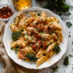 Marry me chicken pasta in creamy sun-dried tomato sauce