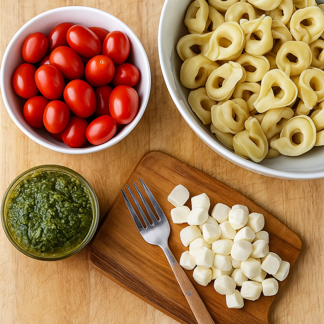 pesto-tortellini-salad-ingredients pesto tortellini salad ingredients