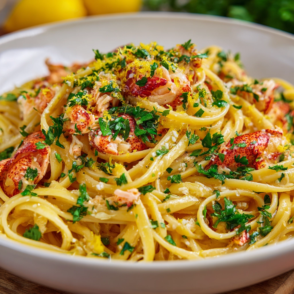 posh-pasta-lobster-linguine Posh pasta lobster linguine luxury dish