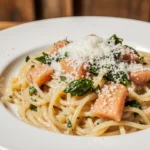 salmon pasta recipe creamy dinner