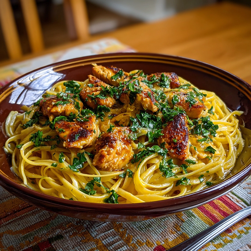 txinetj_Simple_photo_Cowboy_Butter_Chicken_Linguinetaken_with_a_b11cea02-7e7d-4846-877b-812977a55e3a_result Cowboy Butter Chicken Linguine served on a rustic plate