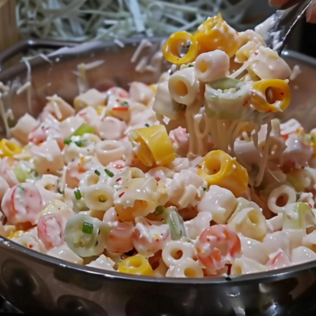 Mexican Macaroni Salad Recipe-67ea-436c-aa9b-692013efee90 Mexican macaroni salad with beans, corn, and zesty dressing