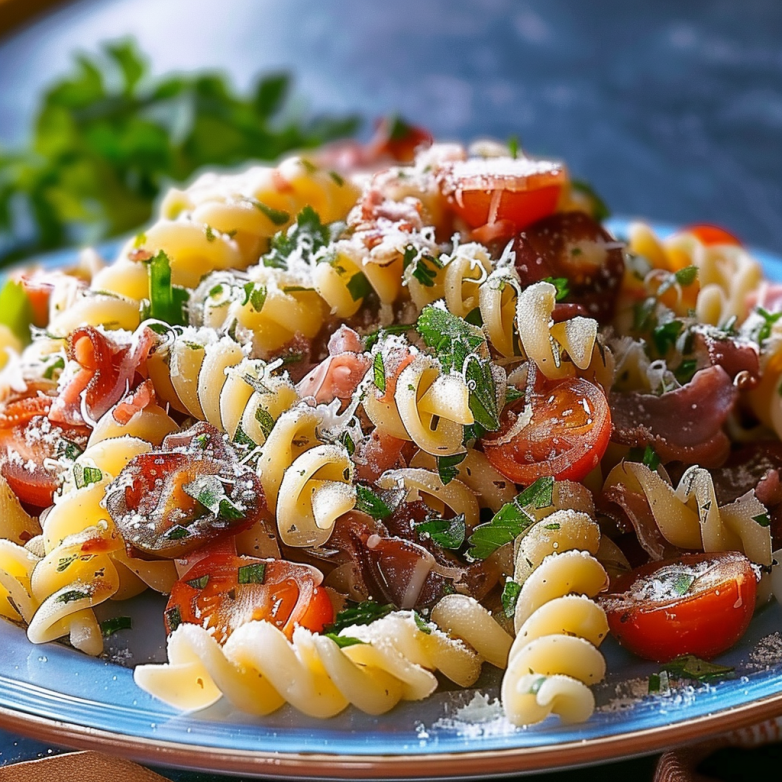 Pasta Salad with Italian Dressing Recipe-4631-4fc4-9f94-2c38099b14e4 Pasta salad with Italian dressing, vegetables, and olives