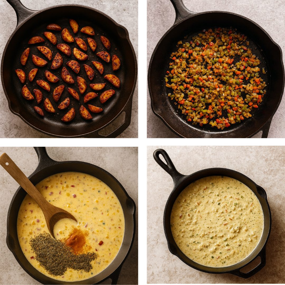Ingredients for Andouille Sausage Pasta Recipe ingredients for andouille sausage pasta recipe on a table