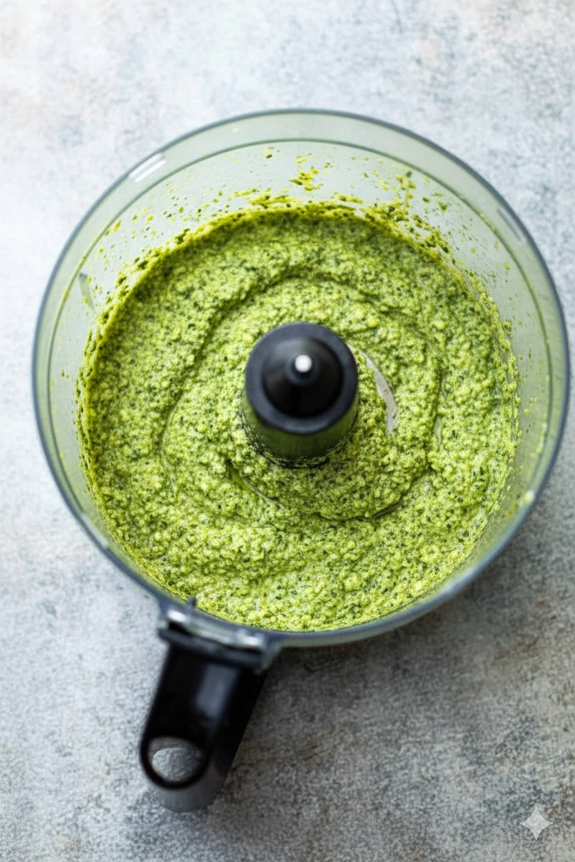 How to Make Jalapeno Pesto Pasta Step-by-step making jalapeno pesto pasta