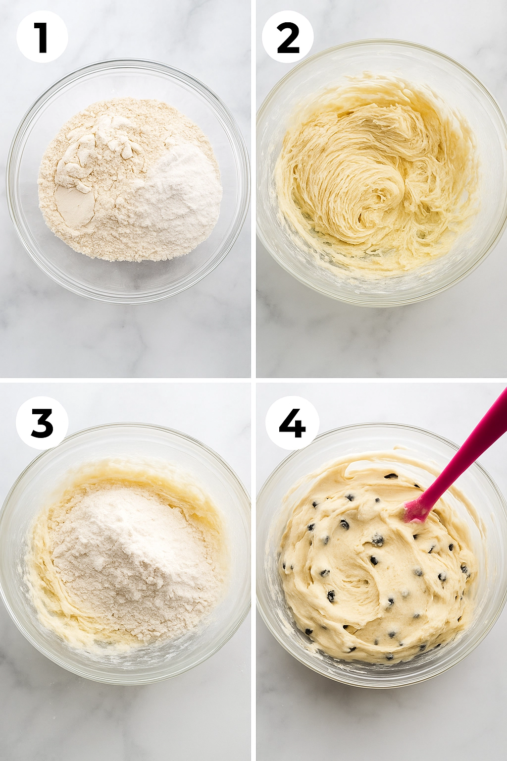 Step-by-step baking gluten-free blueberry muffins Step-by-step baking gluten-free blueberry muffins