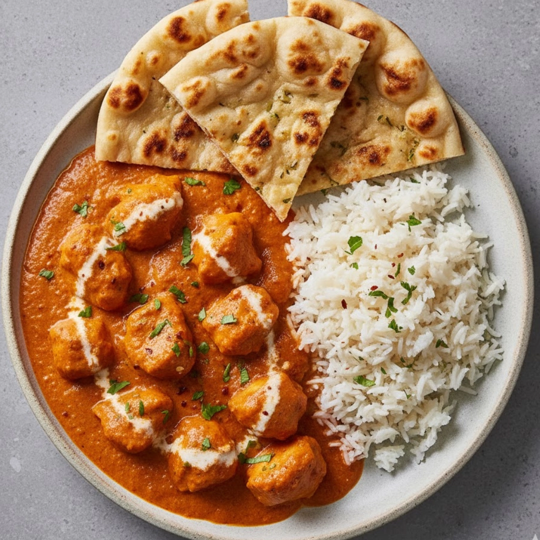 Creamy, rich, restaurant-quality Homemade Butter Chicken served with fluffy Basmati rice.