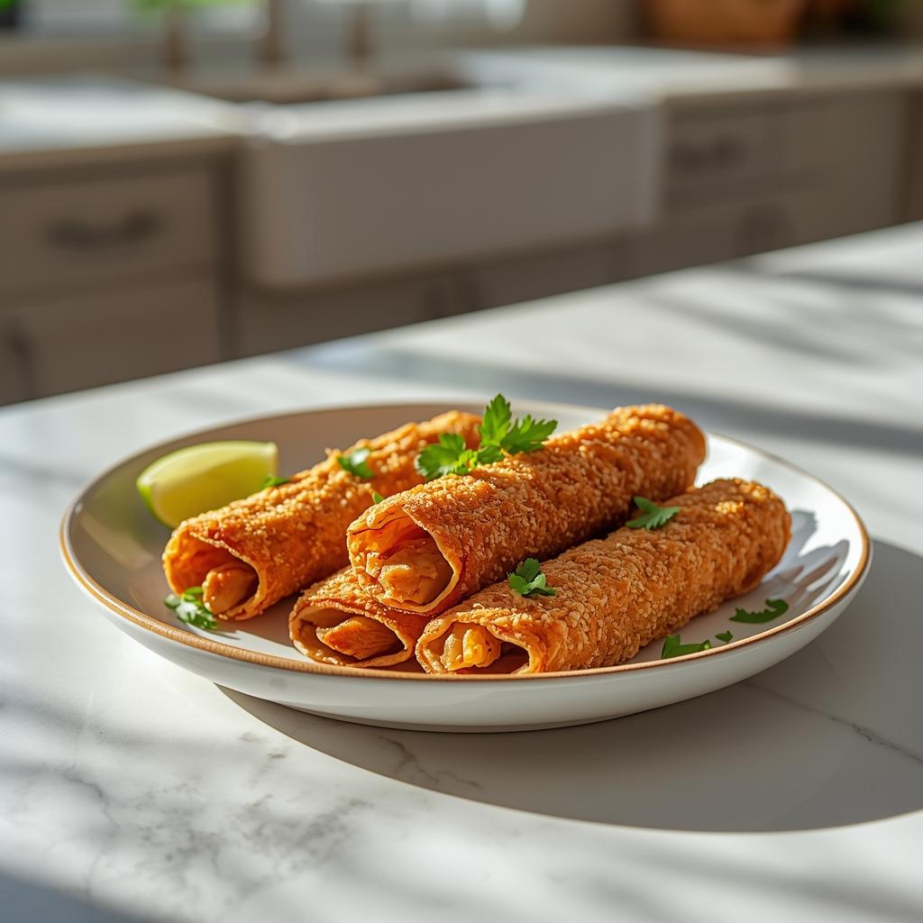 Baked Chicken Taquitos Recipe