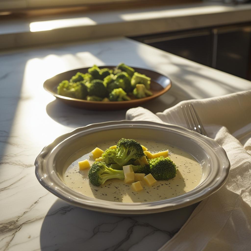 Easy creamy broccoli cheddar slow cooker soup