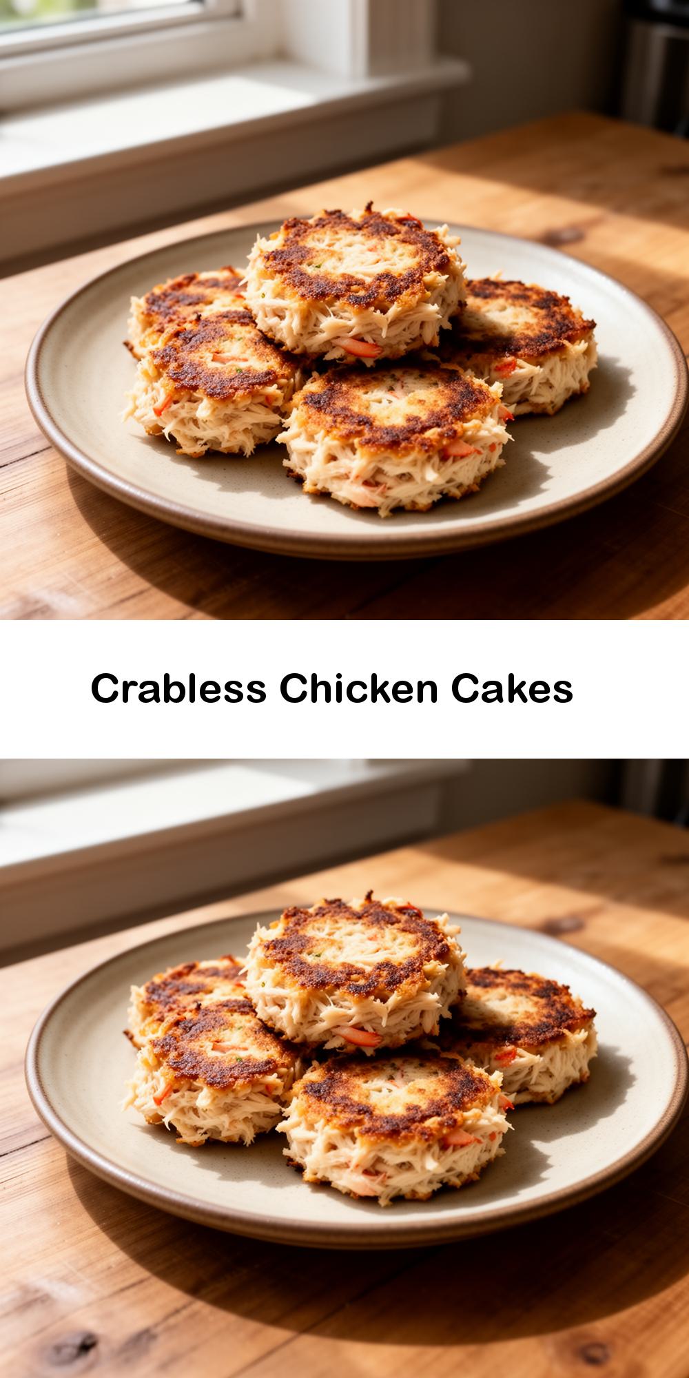 Crabless Chicken Cakes
