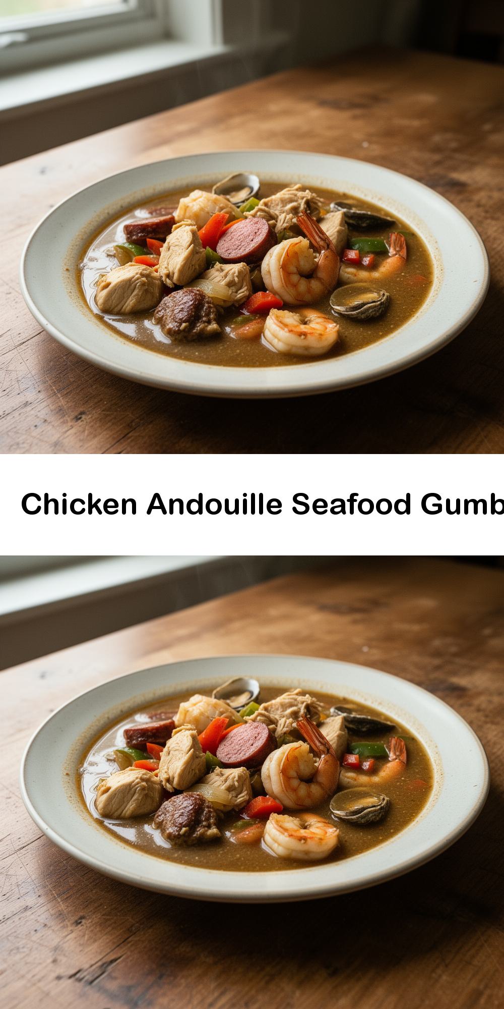 Chicken Andouille Seafood Gumbo