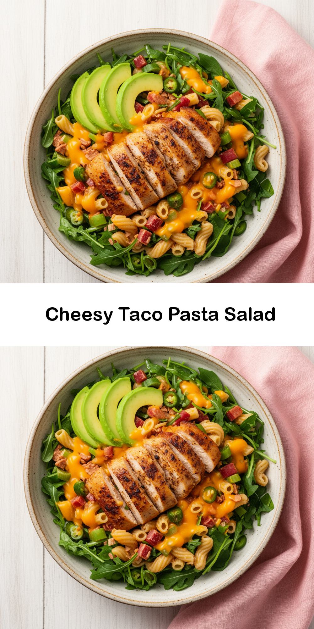 Cheesy Taco Pasta Salad