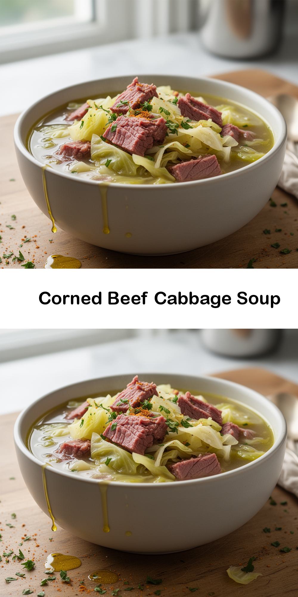 Corned Beef Cabbage Soup
