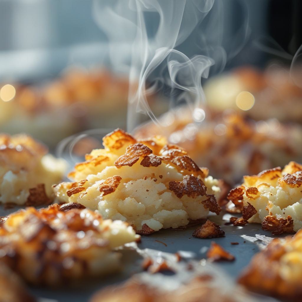 oven-roasted crispy smashed potatoes