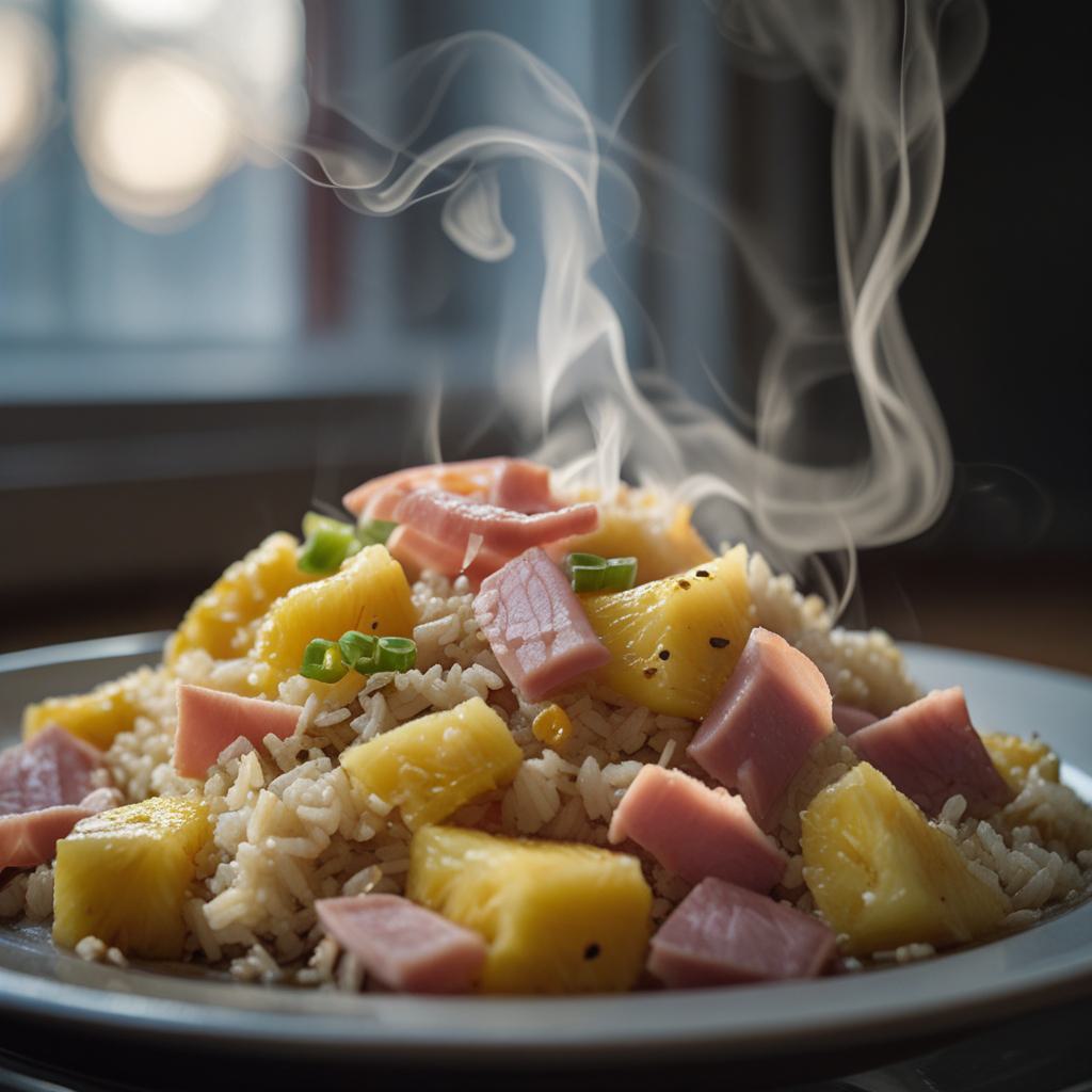 Thai Pineapple Fried Rice with Ham Recipe