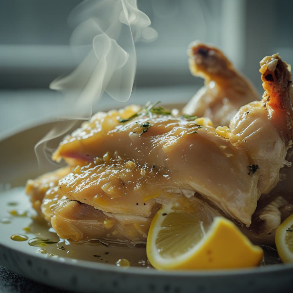 baked lemon garlic chicken thighs