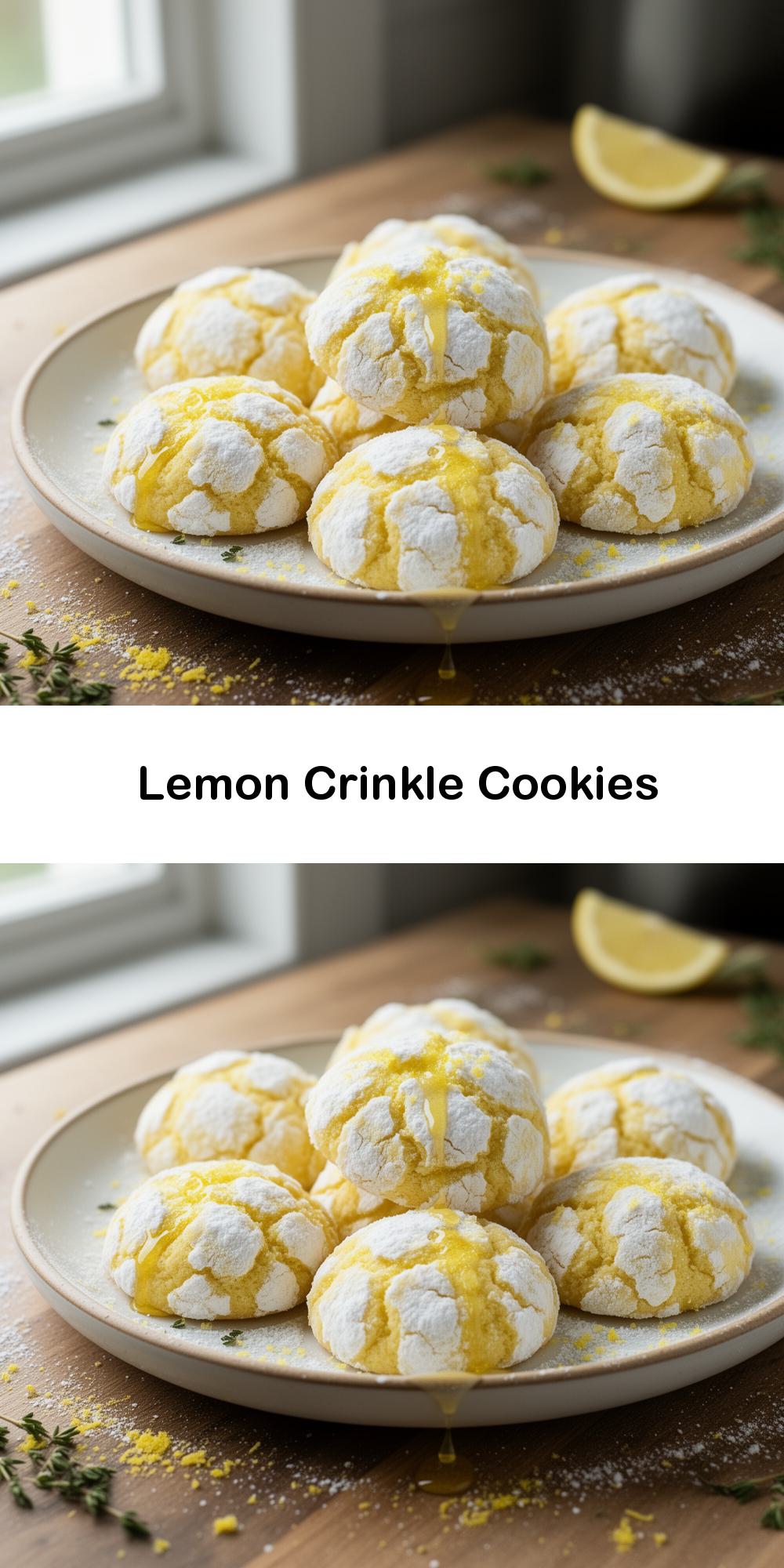 Lemon Crinkle Cookies