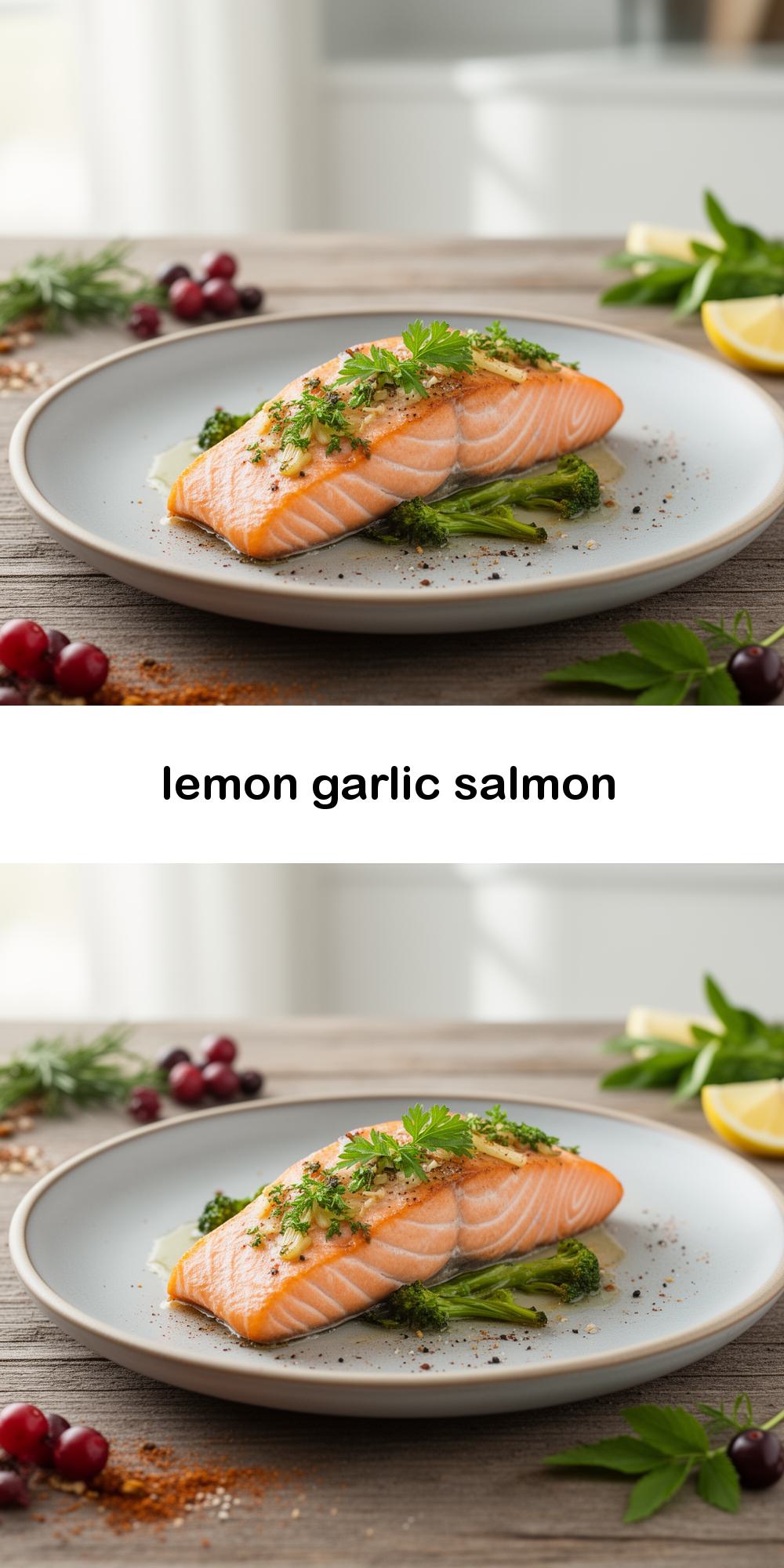 lemon garlic salmon