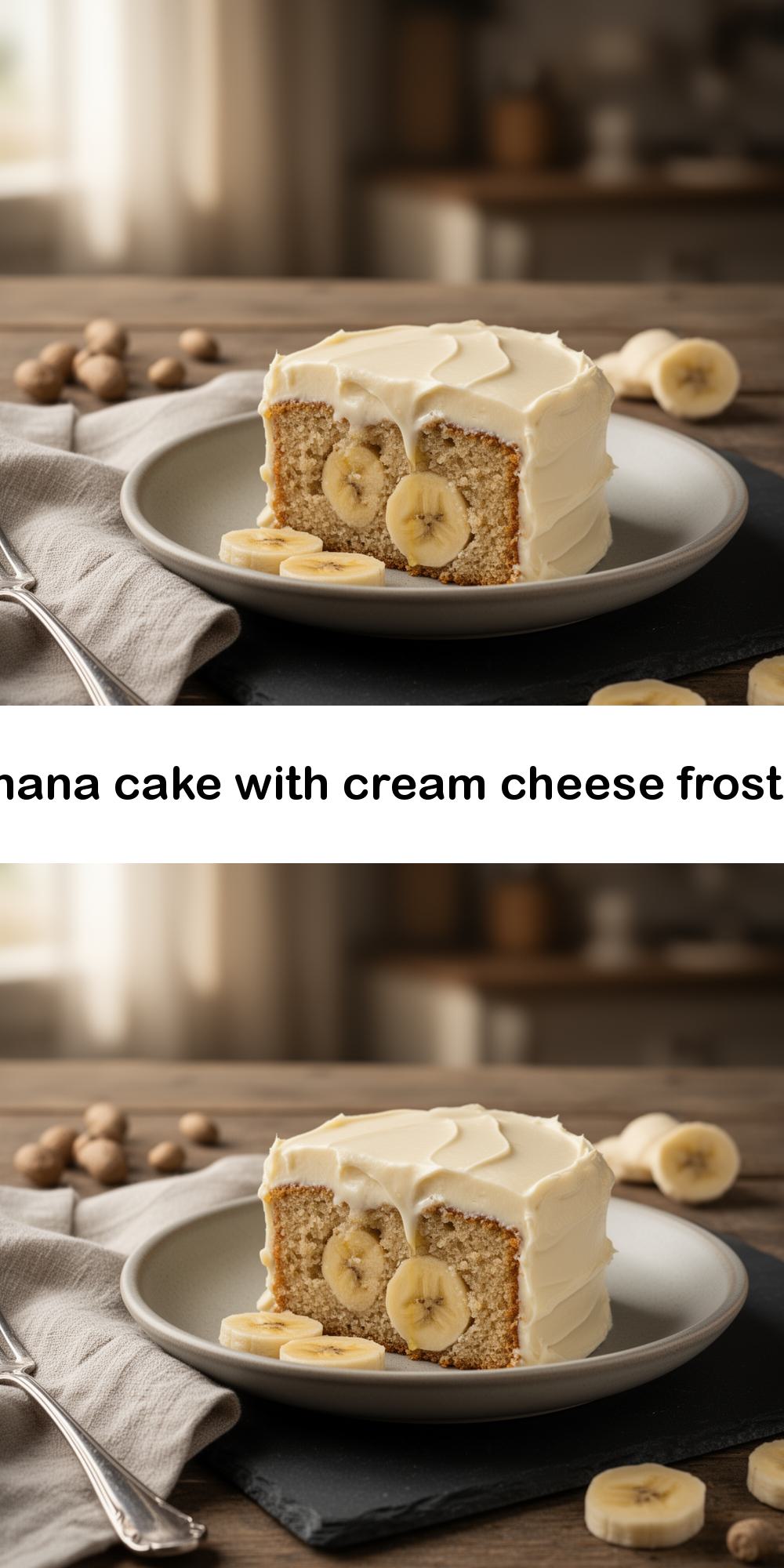 banana cake with cream cheese frosting