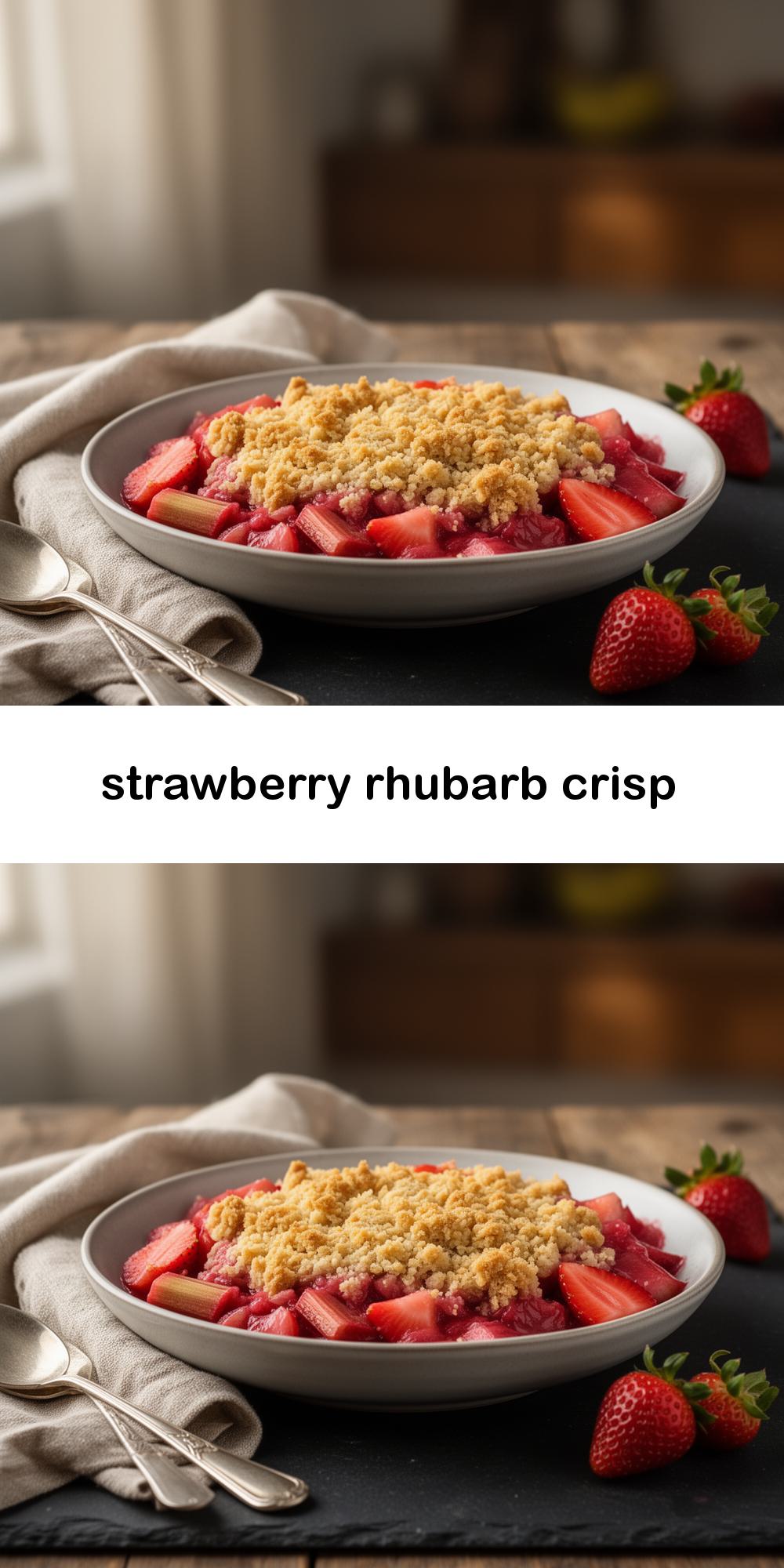 strawberry rhubarb crisp