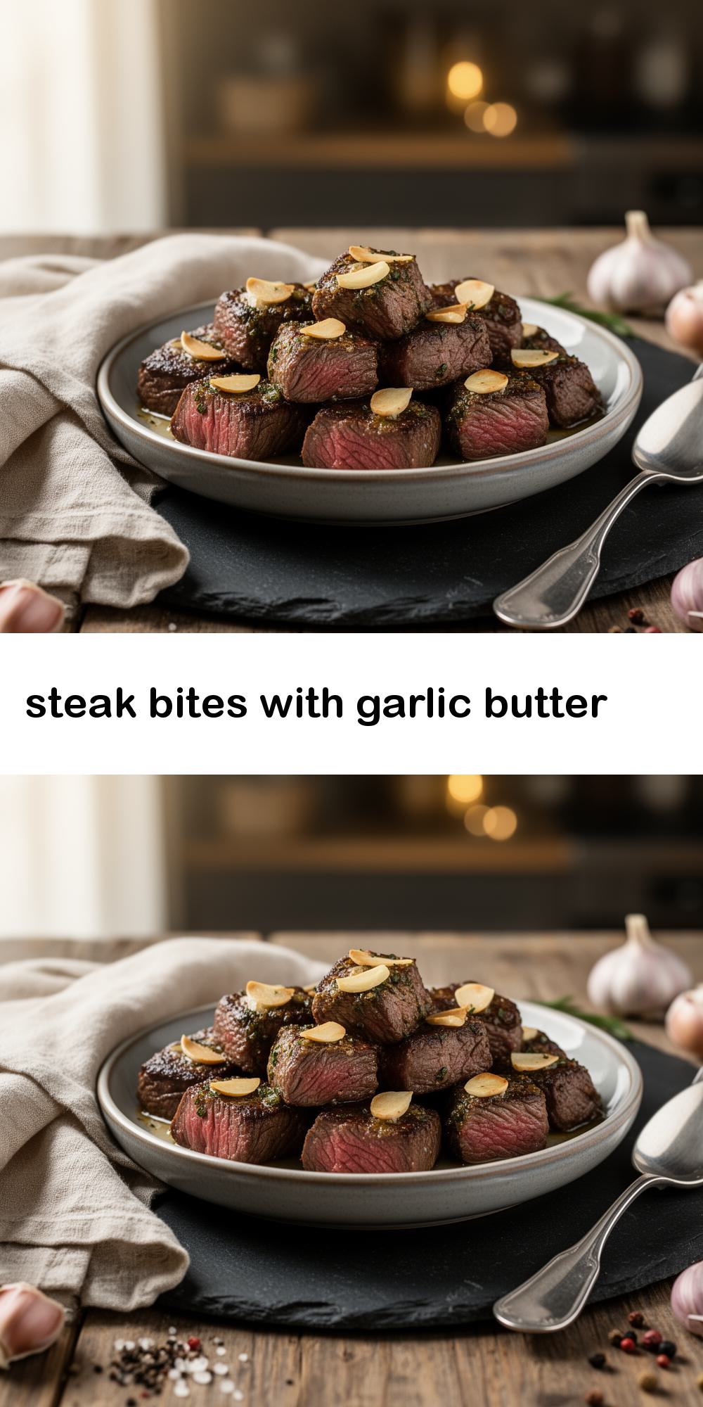 steak bites with garlic butter