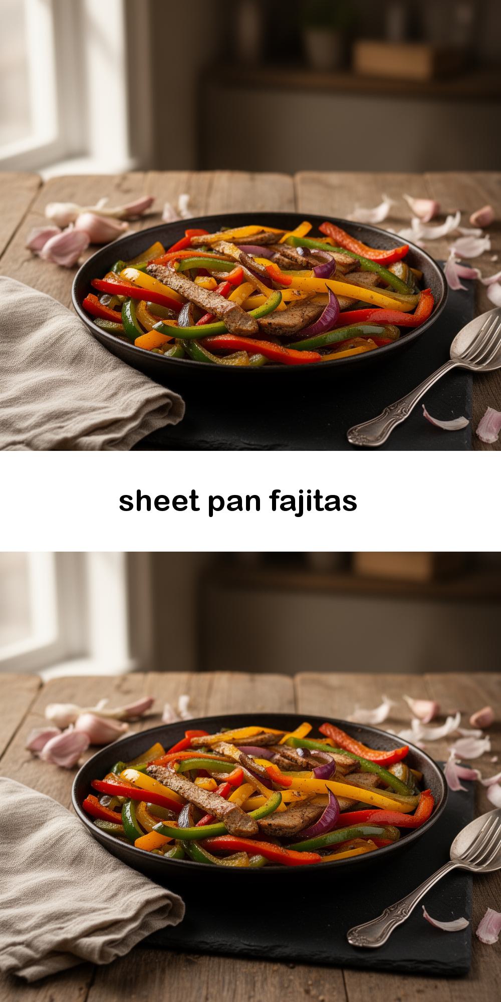 sheet pan fajitas