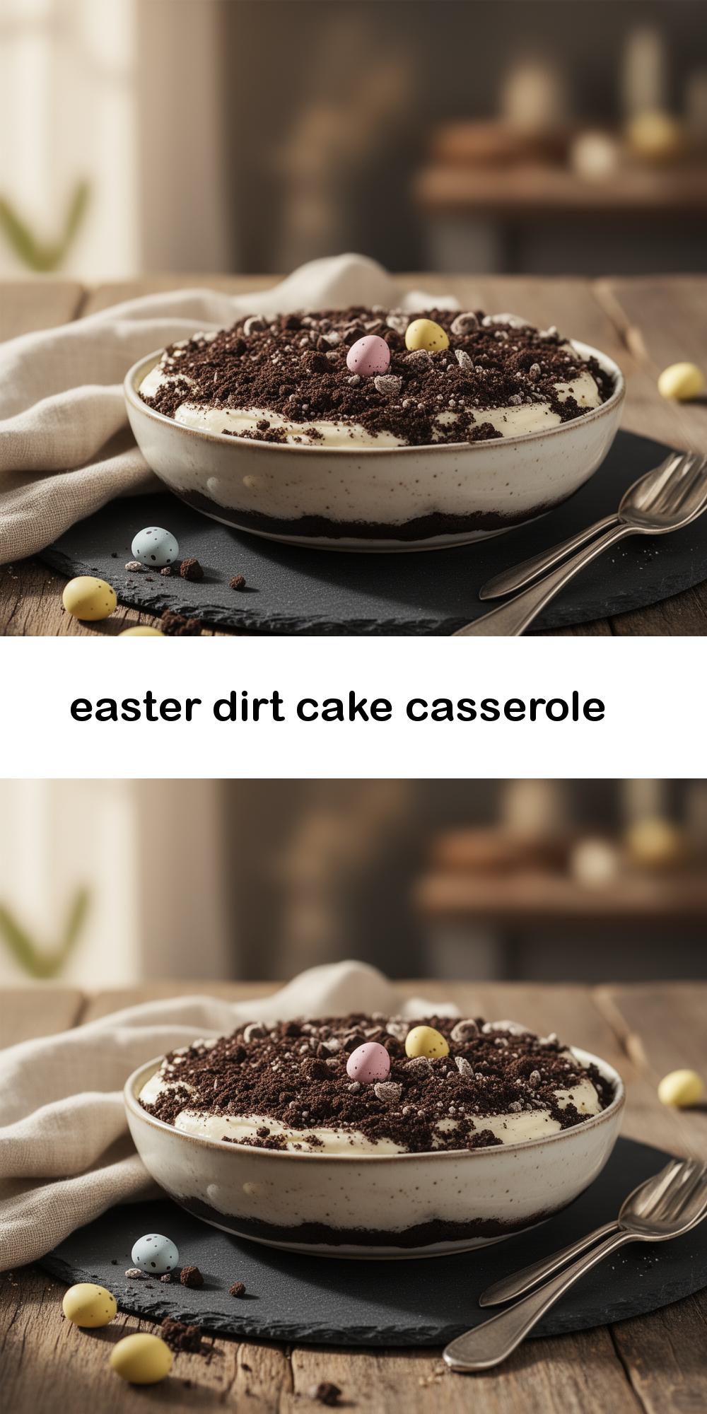 easter dirt cake casserole