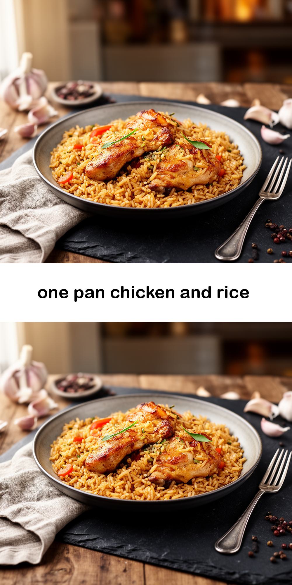 one pan chicken and rice