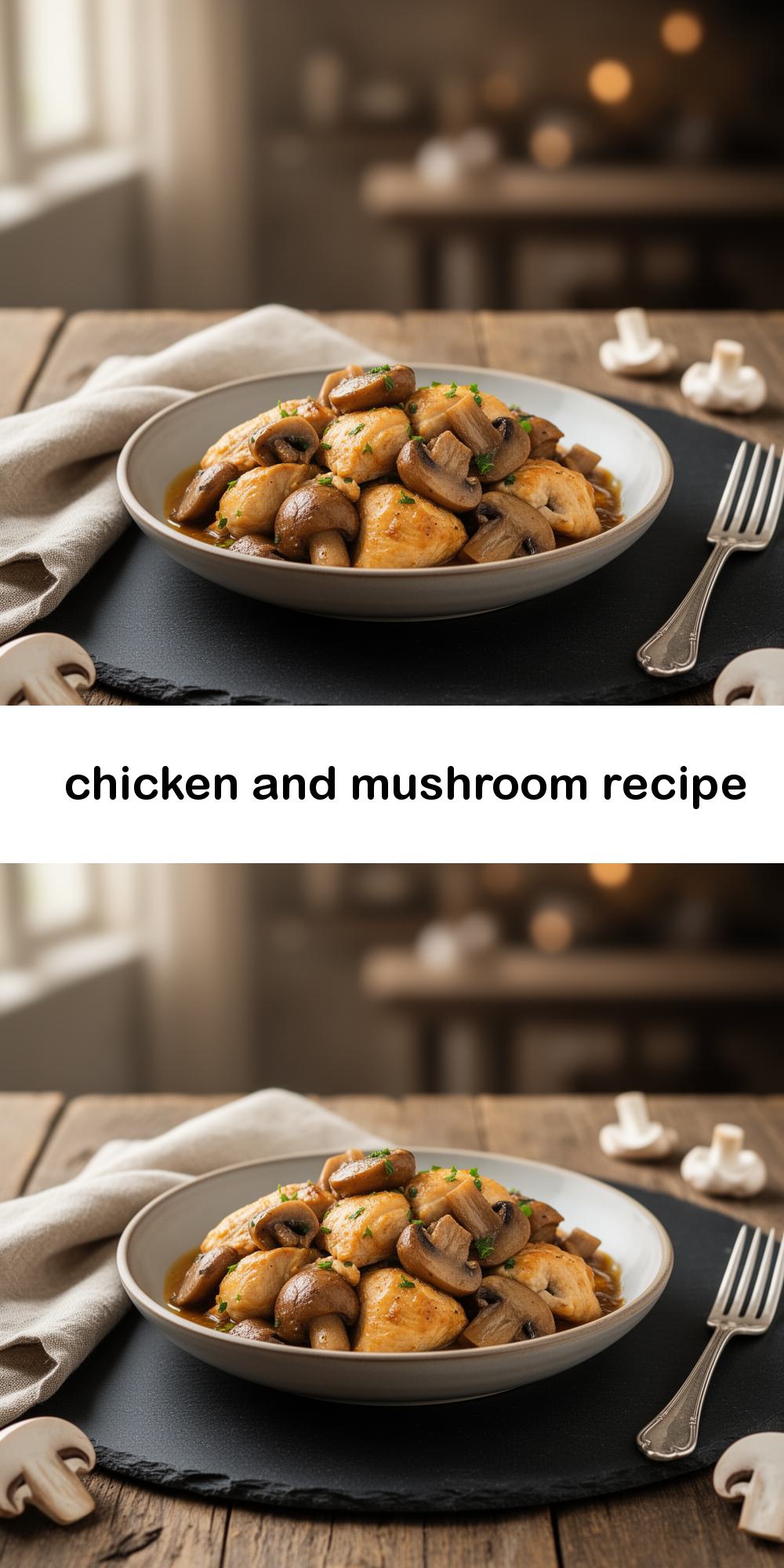 chicken and mushroom recipe