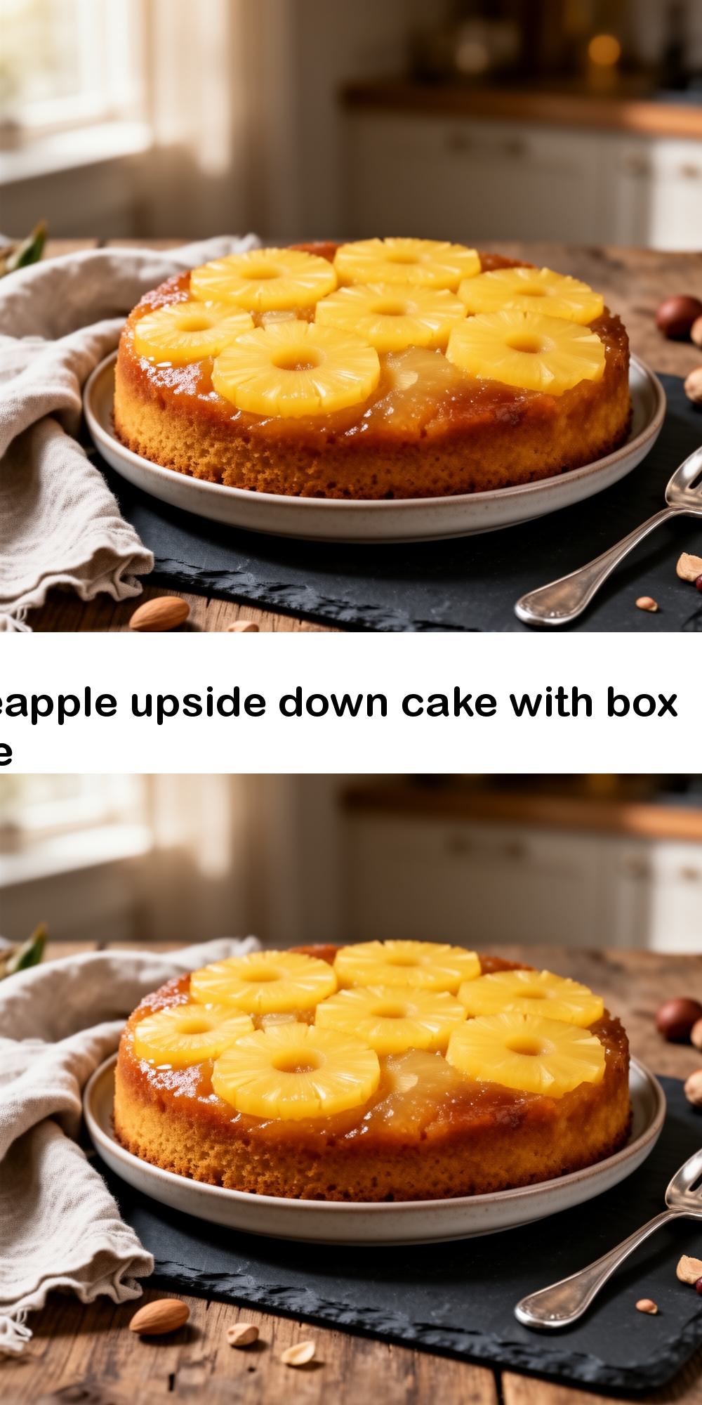 pineapple upside down cake with box cake